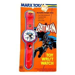 Vintage 1975 Marx Toys Batman Toy Wrist Watch J-5461 Brand New On Card